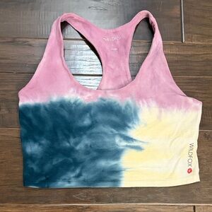 Wildfox bra tank Pink Blue & Cream Tie-Dye